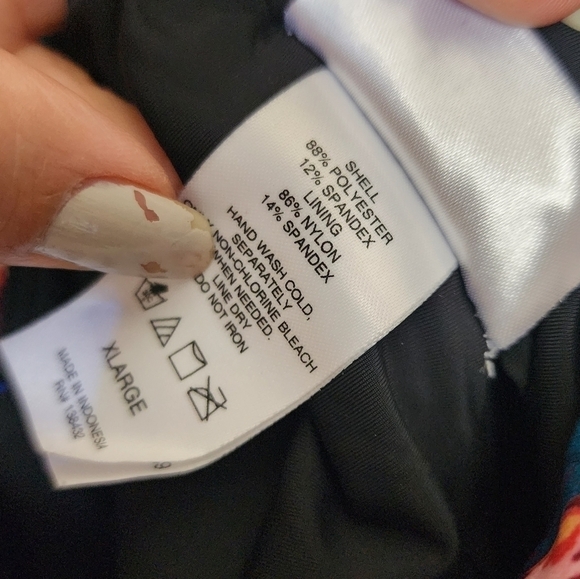 Modcloth Kelsie Floral Flutter Ruffle Sleeve One Piece Padded Swimsuit XL - Picture 11 of 11